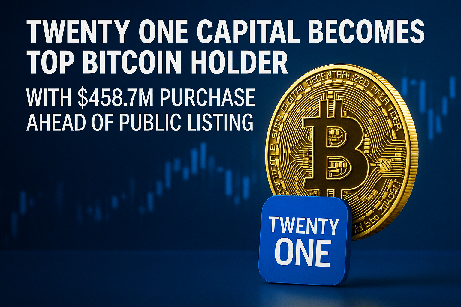 Twenty One Capital becomes top Bitcoin holder with $458.7M purchase ahead of public listing