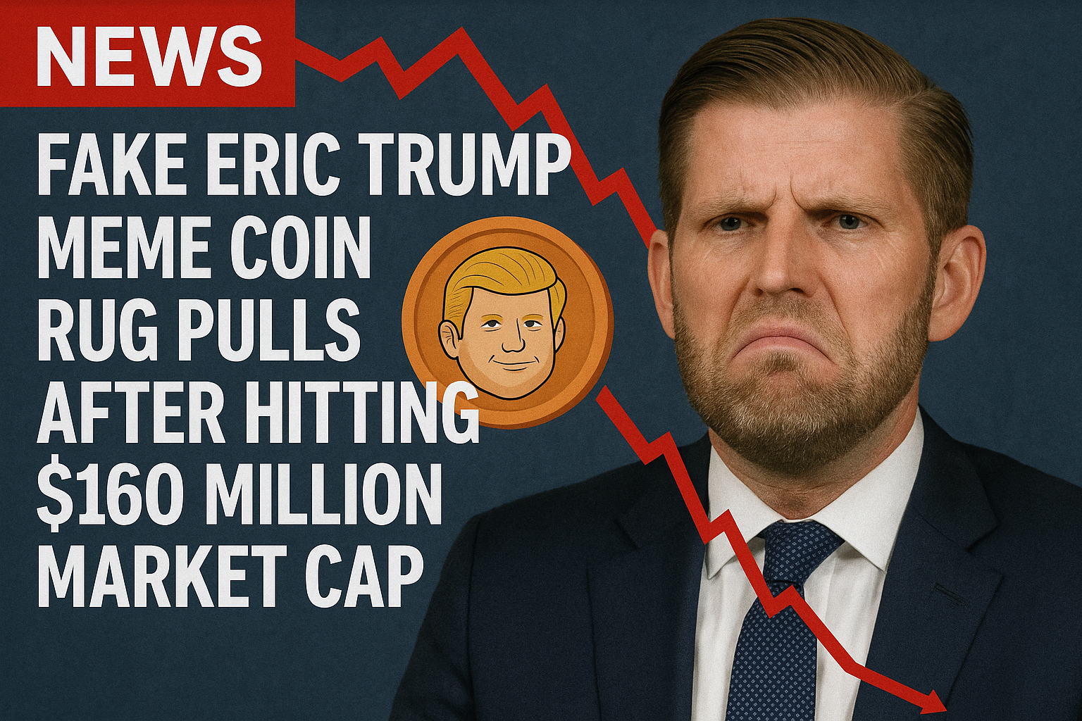 Fake Eric Trump Meme Coin Rug Pulls After Hitting $160 Million Market Cap