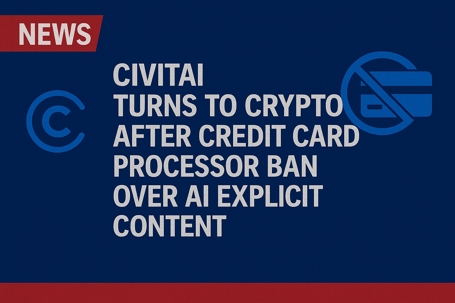 Civitai Turns to Crypto After Credit Card Processor Ban Over AI Explicit Content