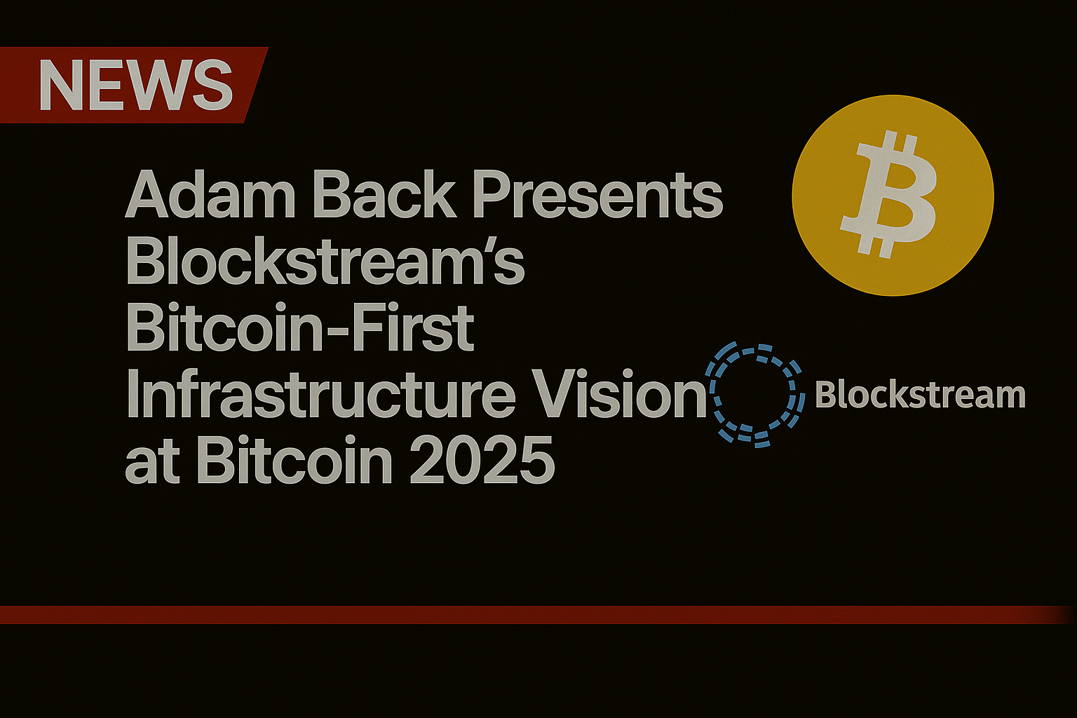 Adam Back Presents Blockstream’s Bitcoin-First Infrastructure Vision at Bitcoin 2025 