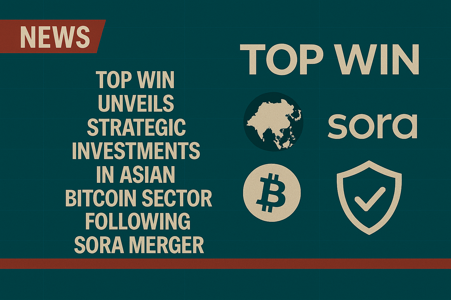 Top Win unveils strategic investments in Asian Bitcoin sector following Sora merger