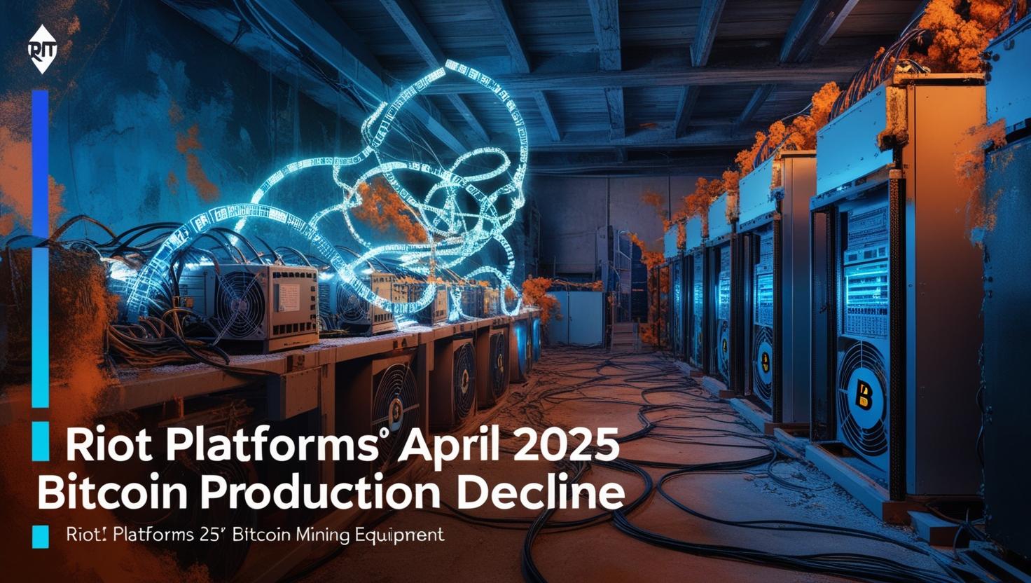 Riot Platforms Reports April 2025 Bitcoin Production Decline