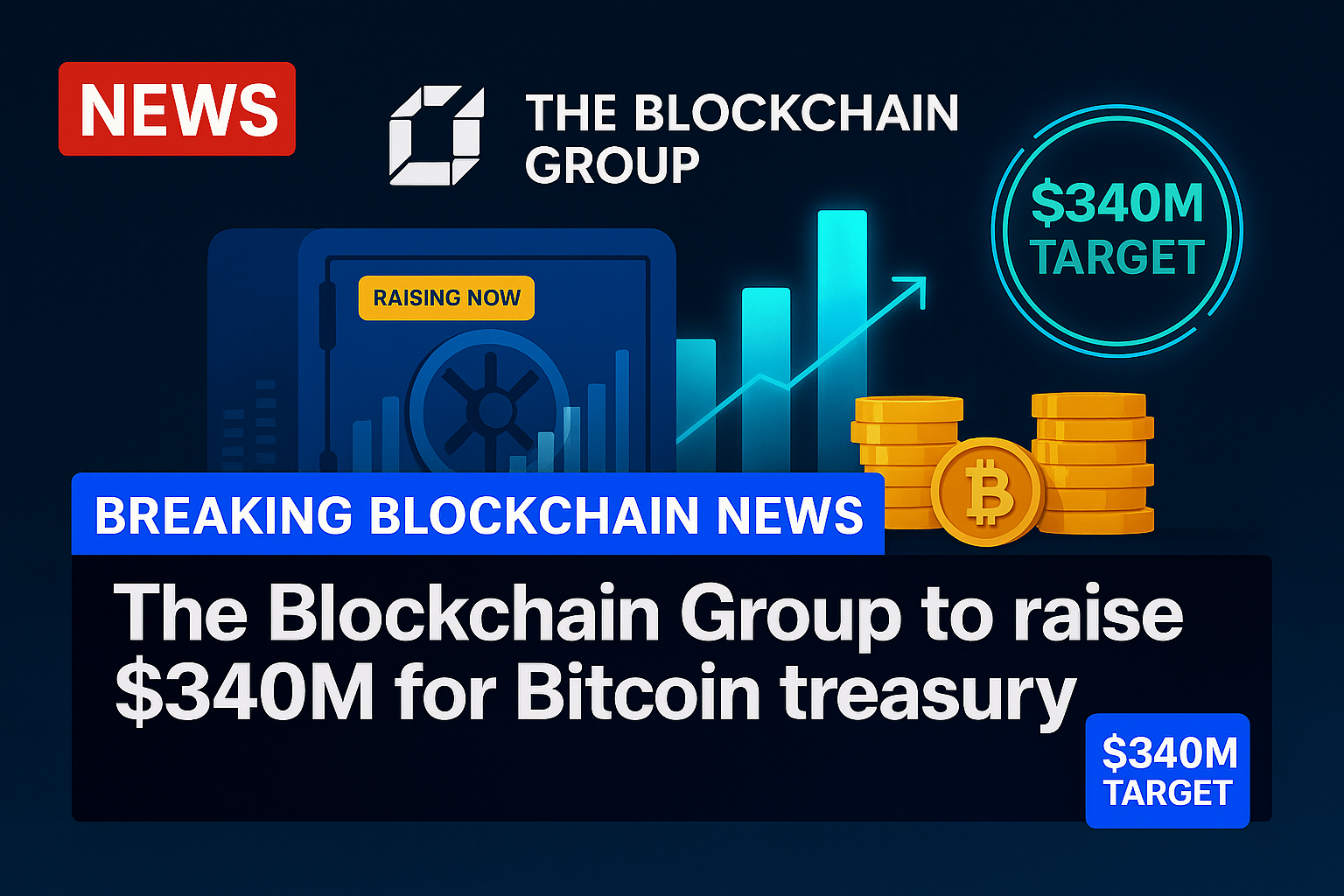 The Blockchain Group to raise $340M for Bitcoin treasury