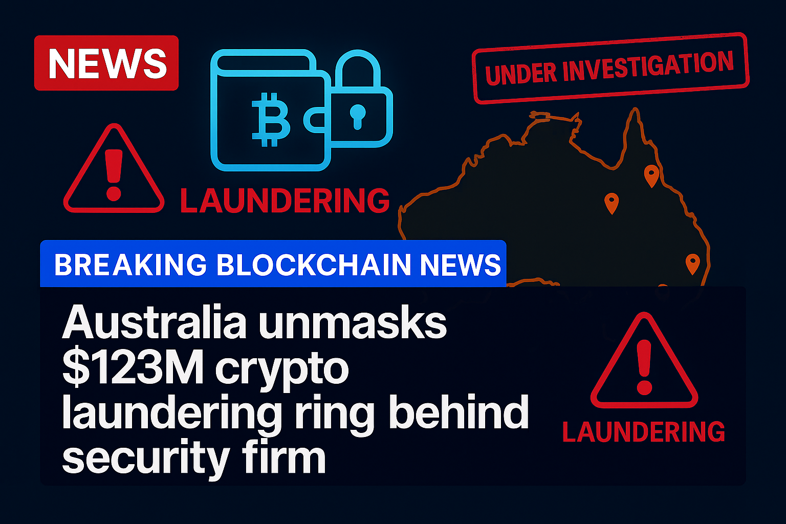 Australia unmasks $123M crypto laundering ring behind security firm