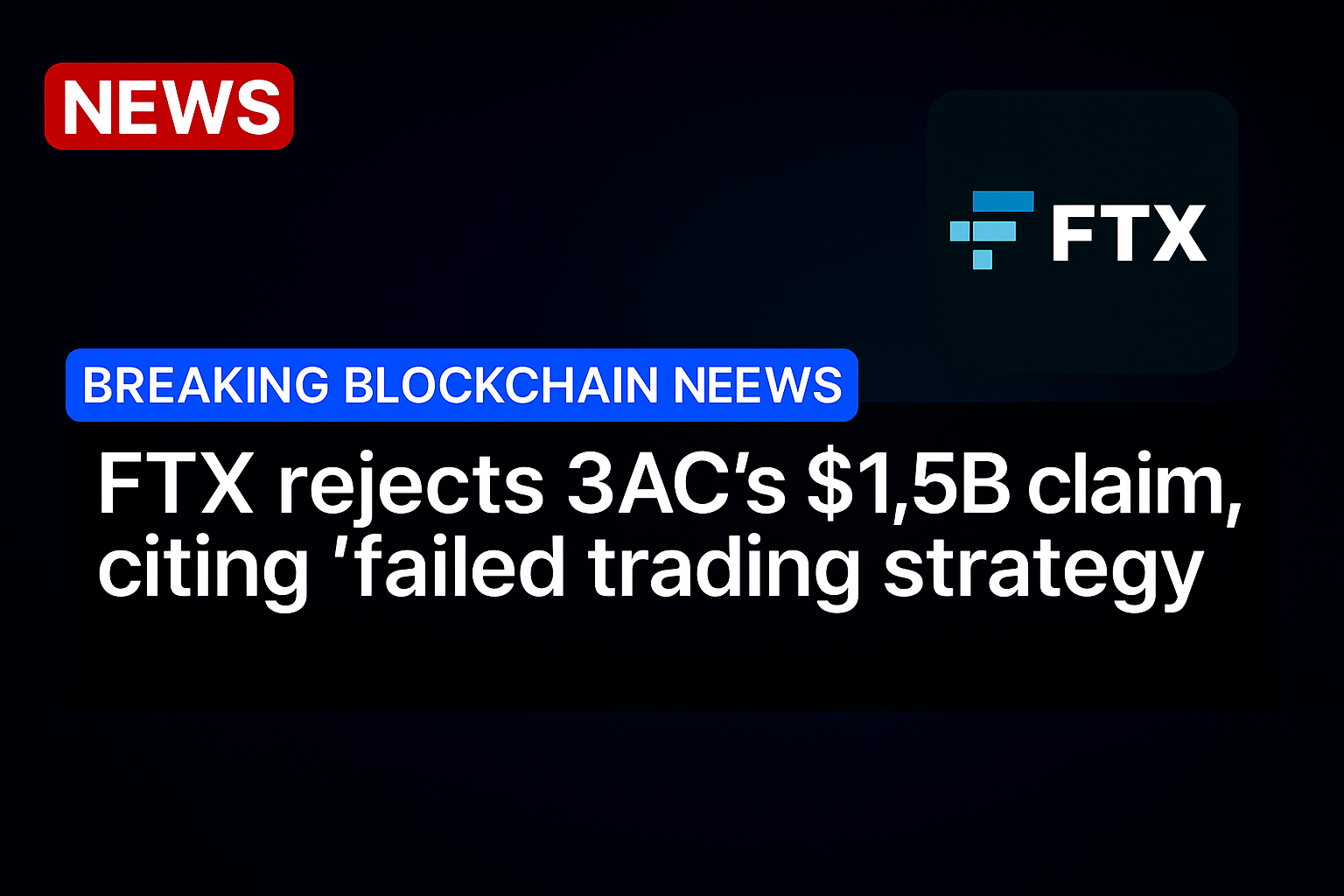 FTX rejects 3AC’s $1.5B claim, citing ‘failed trading strategy’