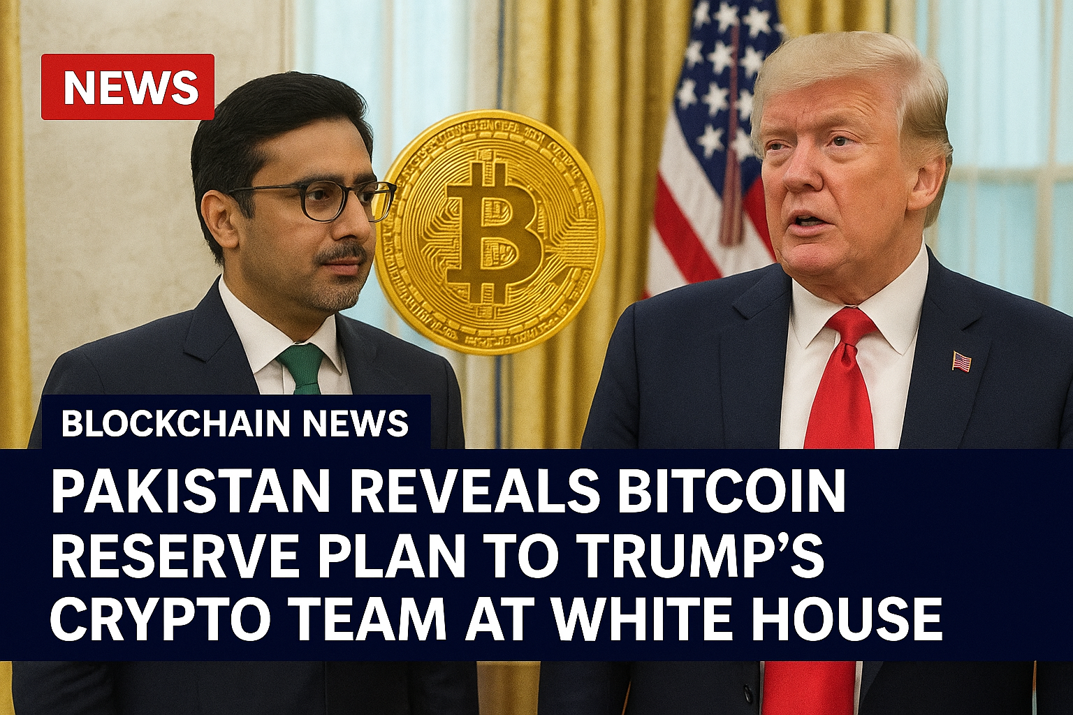 Pakistan reveals Bitcoin reserve plan to Trump’s crypto team at White House