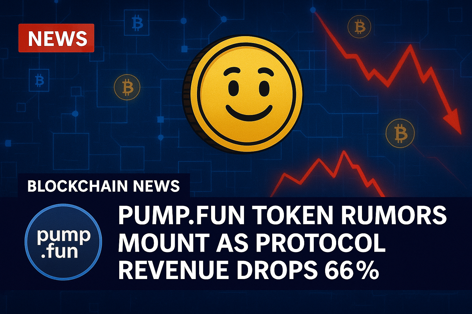 Pump.fun token rumors mount as protocol revenue drops 66%