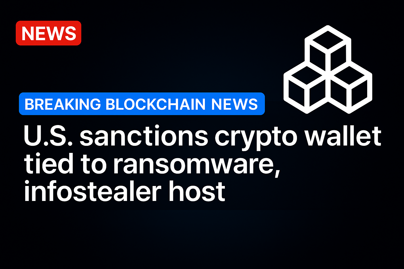 US sanctions crypto wallet tied to ransomware, infostealer host
