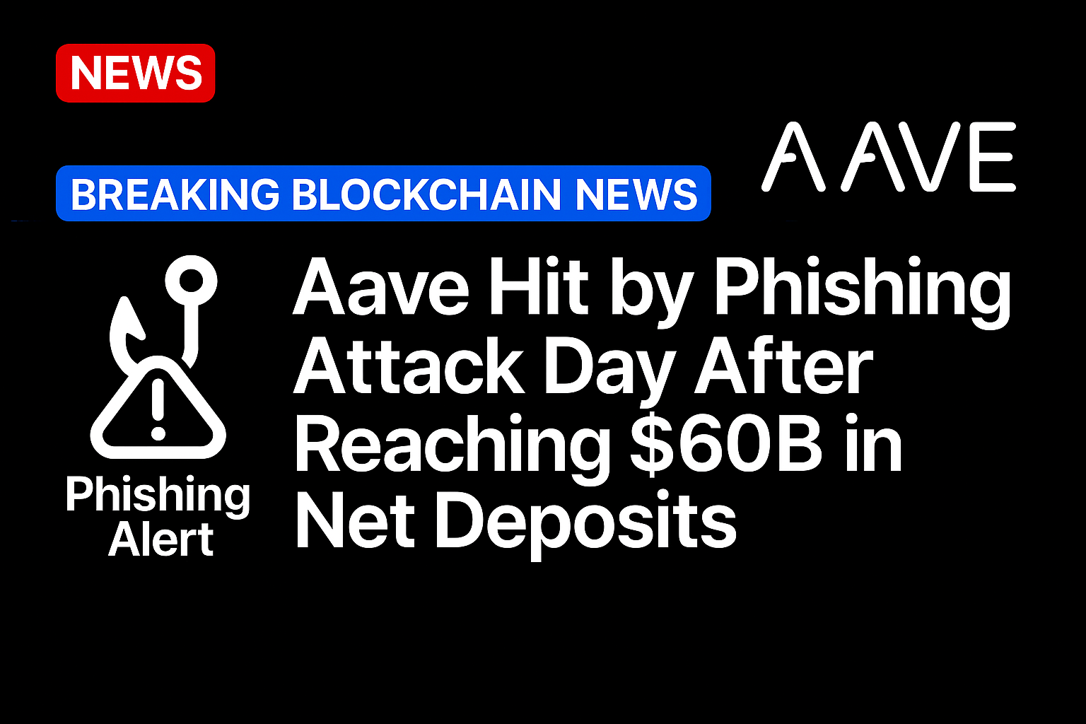 Aave hit by phishing attack day after reaching $60B in net deposits