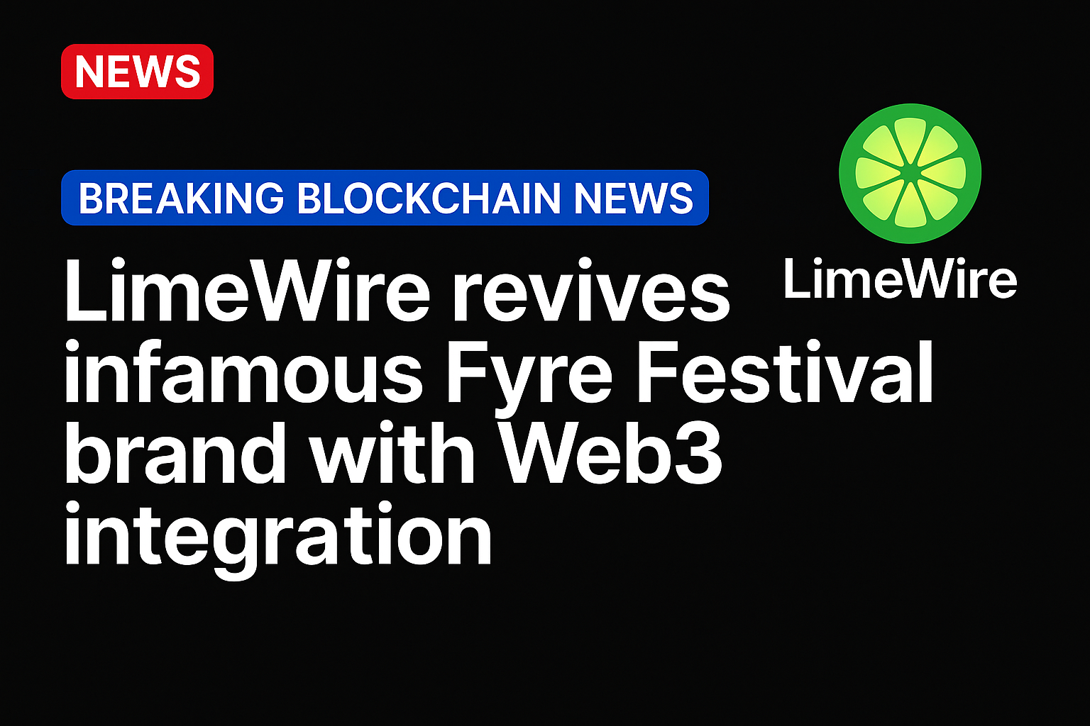 LimeWire revives infamous Fyre Festival brand with Web3 integration