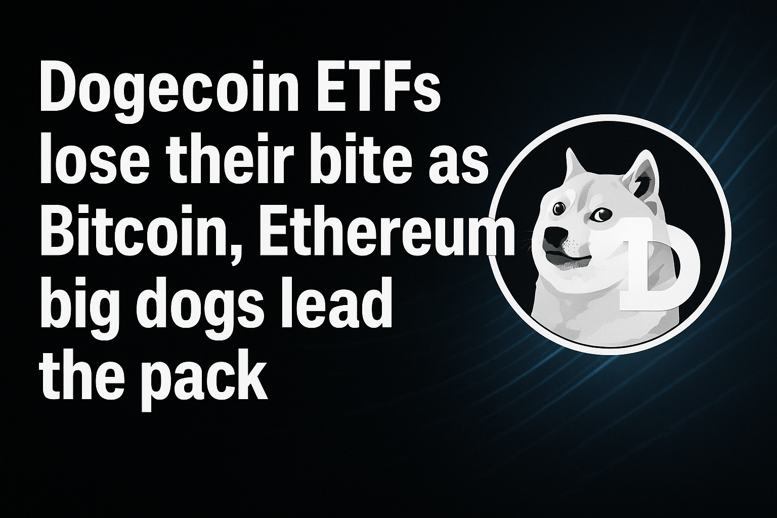 Dogecoin ETFs lose their bite as Bitcoin, Ethereum big dogs lead the pack