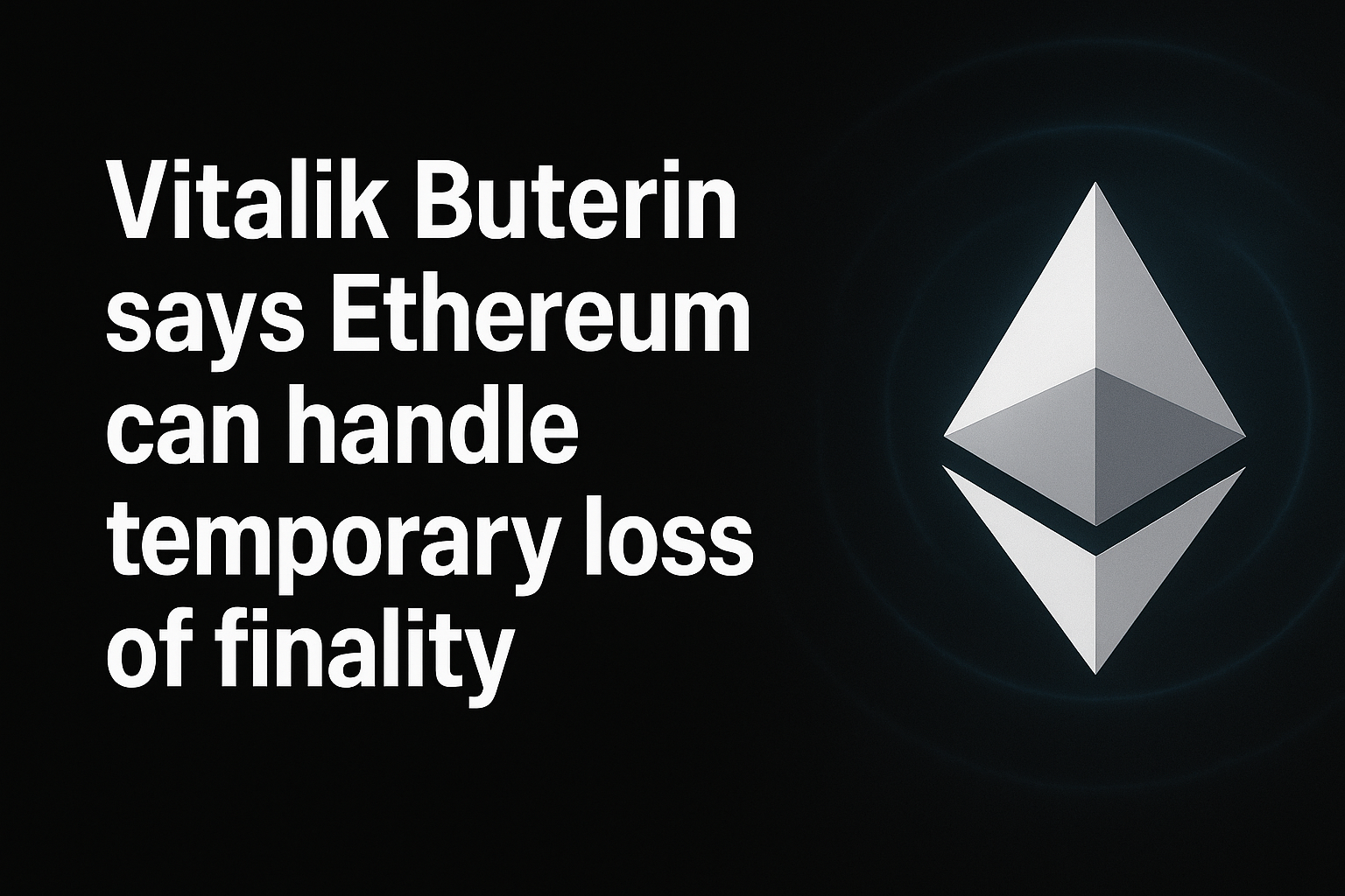 Vitalik Buterin says Ethereum can handle temporary loss of finality