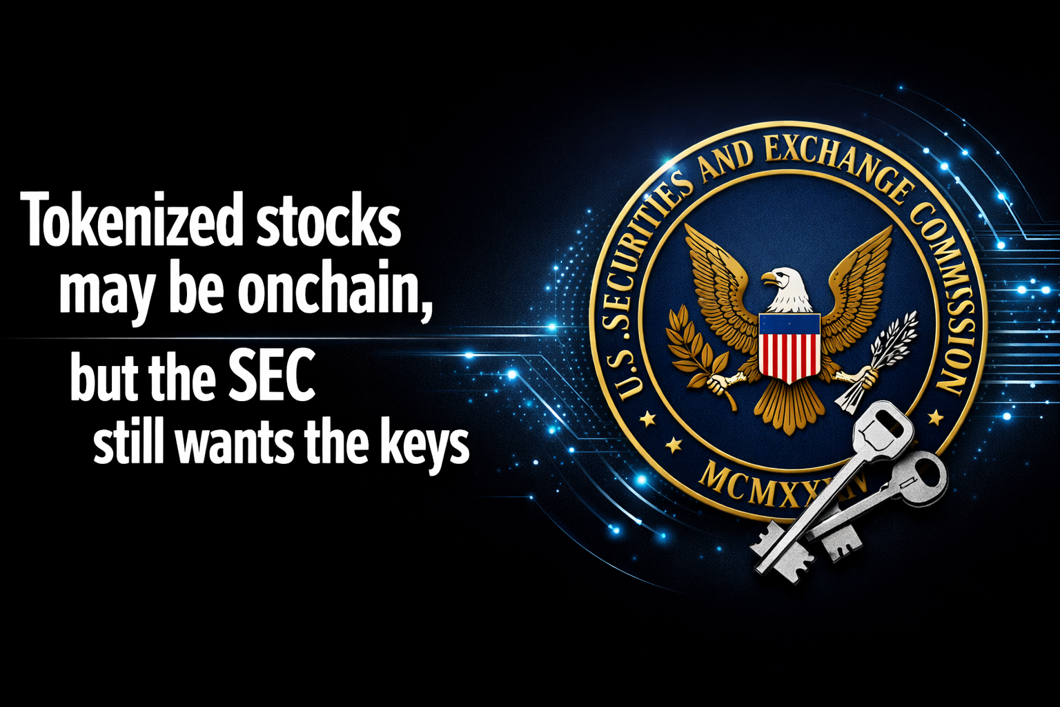 Tokenized stocks may be onchain, but the SEC still wants the keys