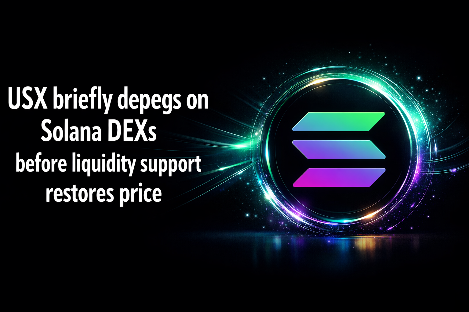 USX briefly depegs on Solana DEXs before liquidity support restores price