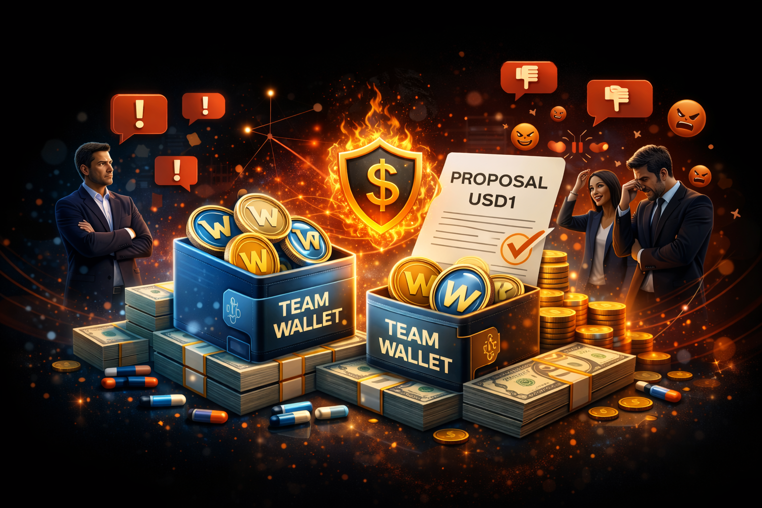 WLFI Draws Criticism After Team Wallets Advance USD1 Proposal