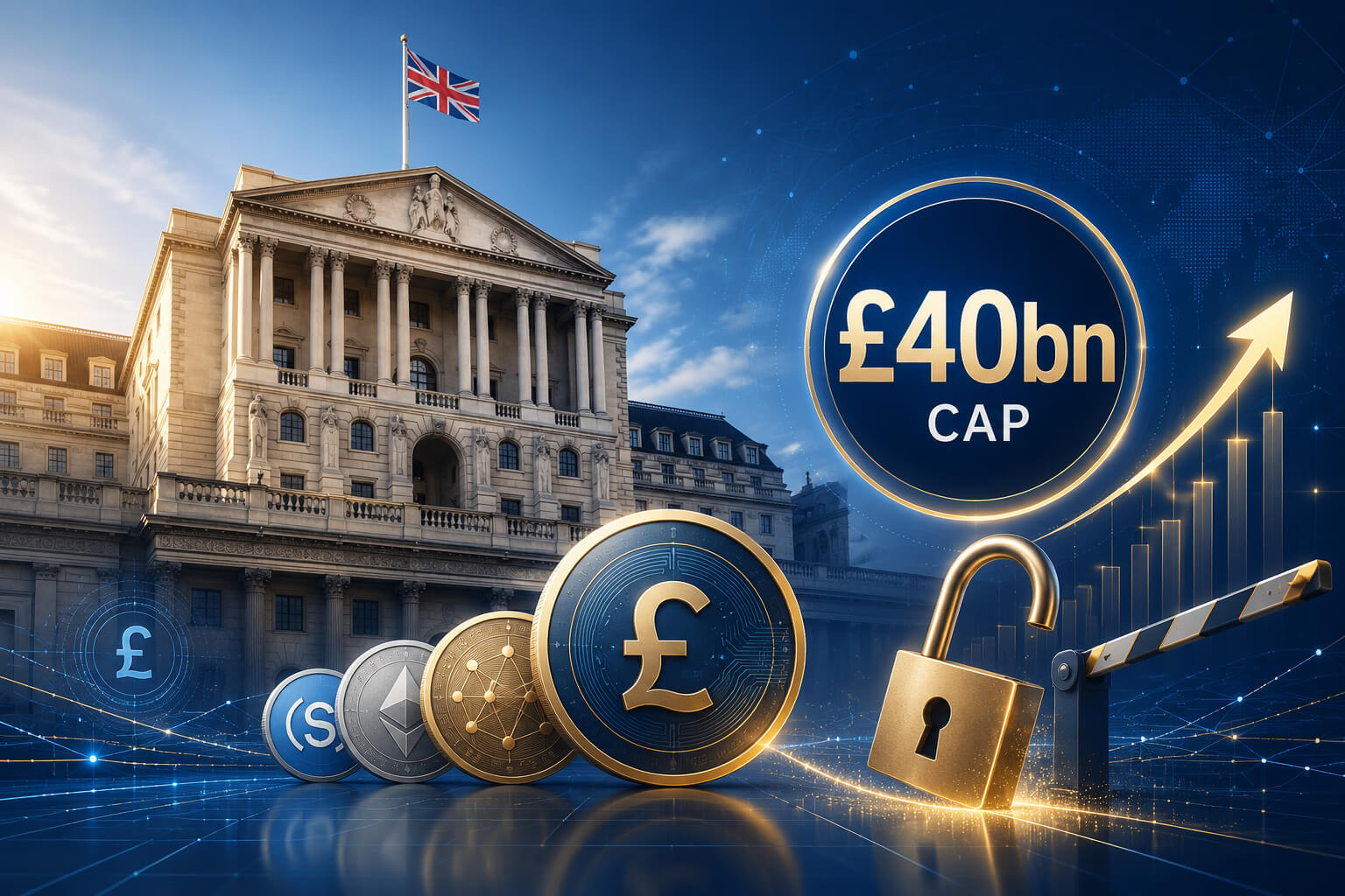 Bank of England Eases Stablecoin Rules With £40bn Issuer Cap