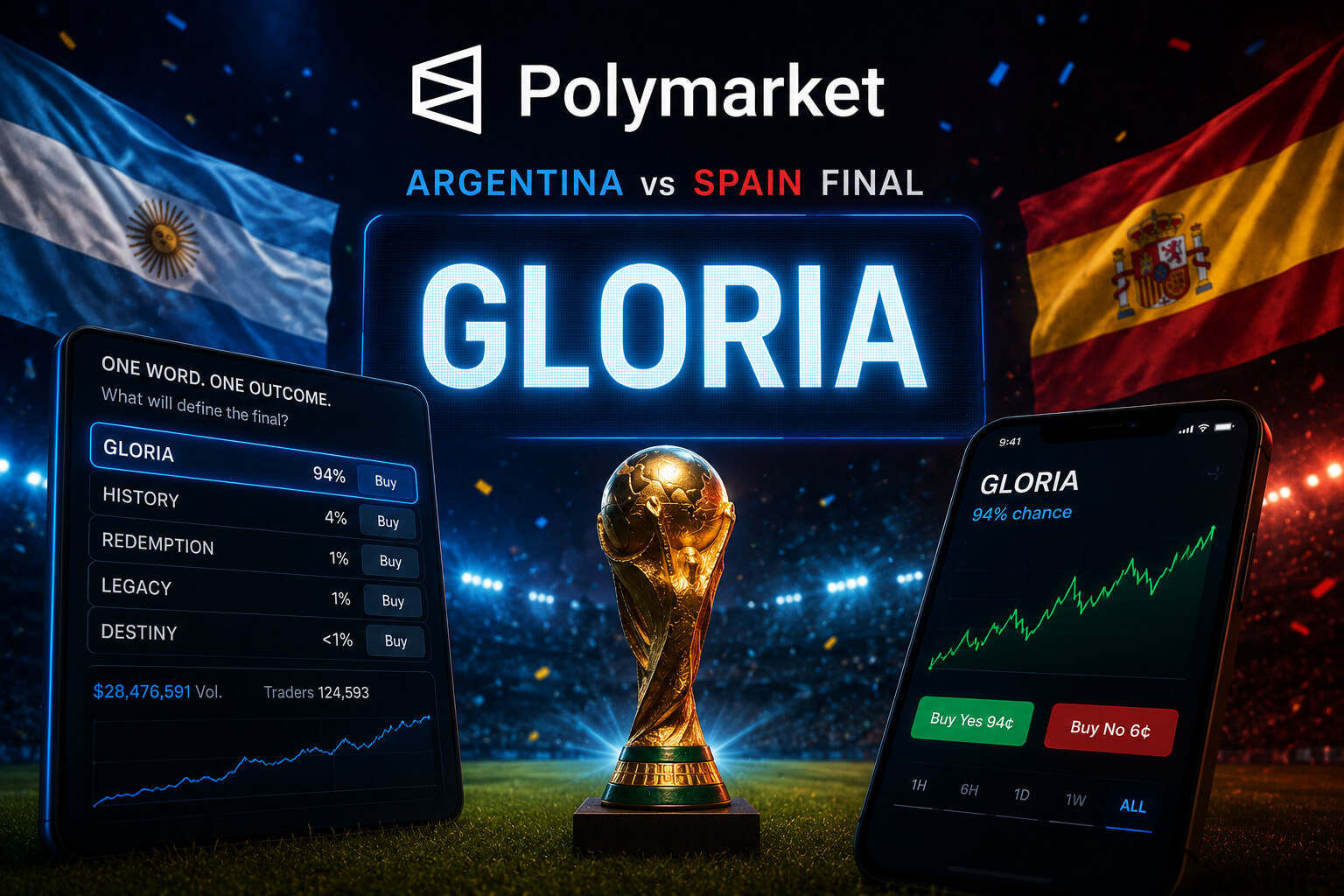 Polymarket Traders Bet Big on One Word for Argentina vs Spain Final