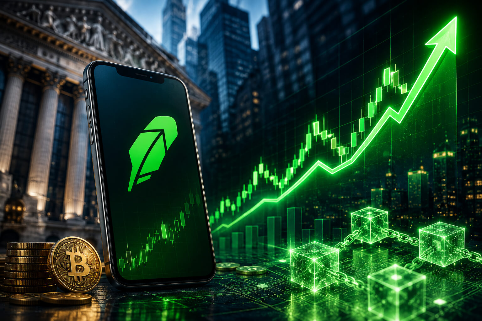 Robinhood Stock Jumps as Goldman Sachs Sets $124 Target and Blockchain Push Expands